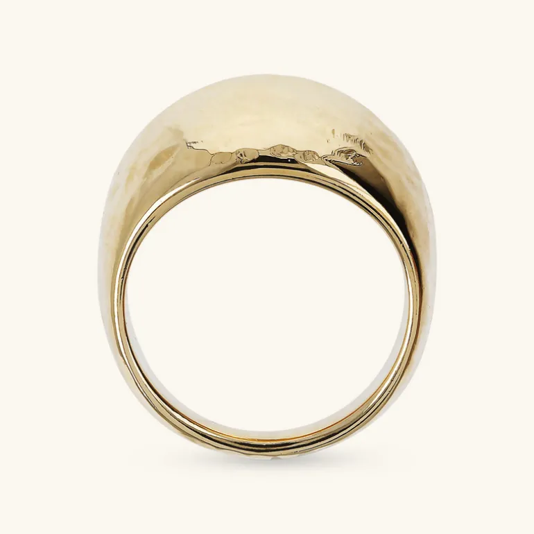 Anello a Fascia Graduato Martellato