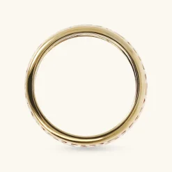 Anello a Fascia Smaltato e Traforato