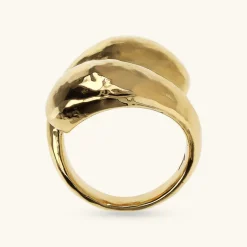 Anello Contrarié a Goccia Martellato