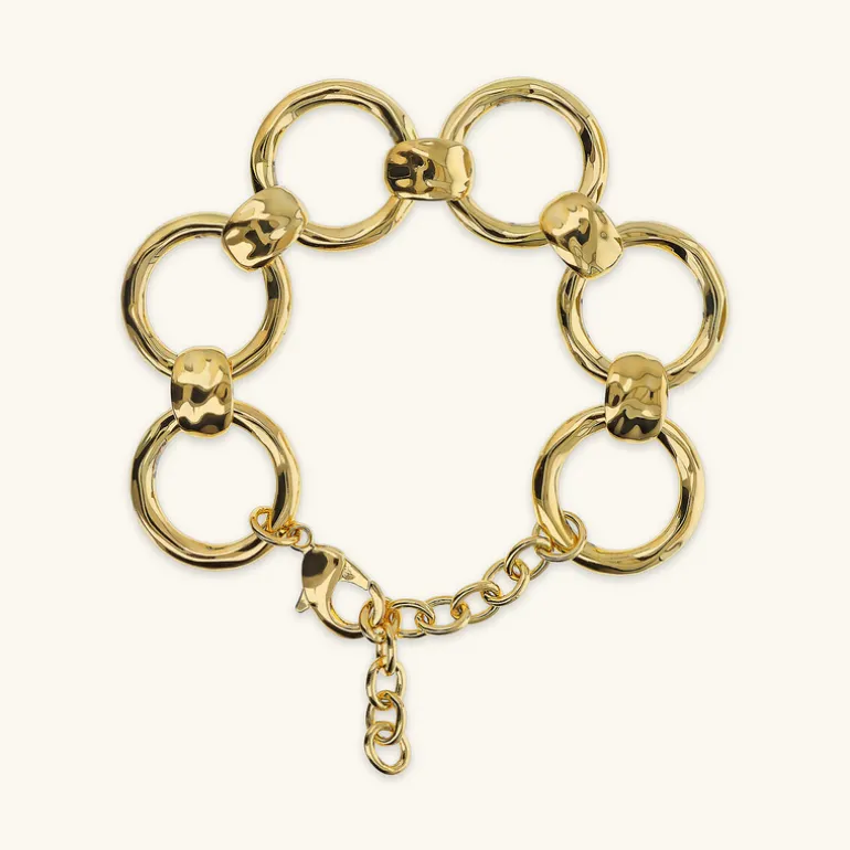 Bracciale ad Anelli Martellati
