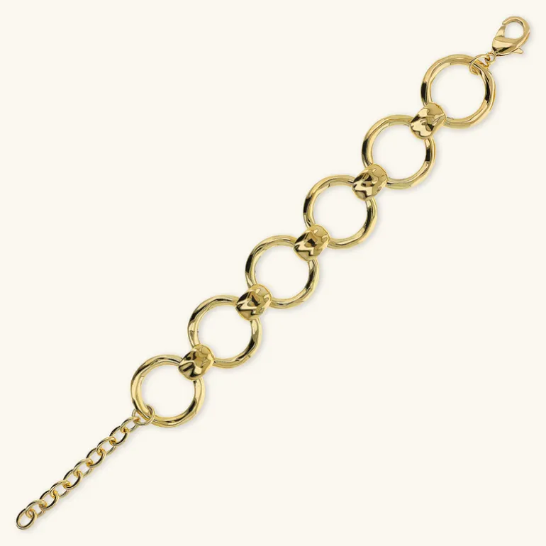 Bracciale ad Anelli Martellati