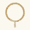 Bracciale Catena a Intreccio con Rondelle