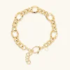 Bracciale Catena Figaro con Maglia Grumetta