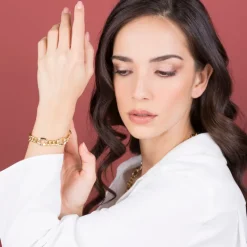 Bracciale Catena Figaro con Maglia Grumetta