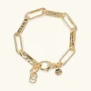 Bracciale Catena Forzatina Paperclip Martellata