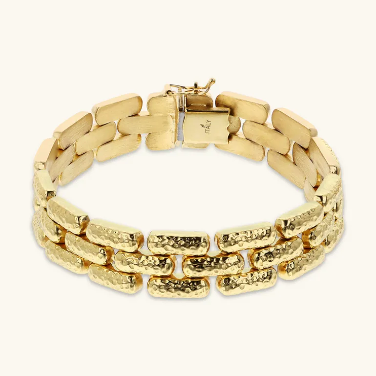 Bracciale Catena Pantera Martellato