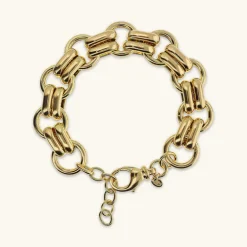 Bracciale con Maglie Ovali e Anelli