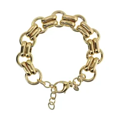 Bracciale con Maglie Ovali e Anelli