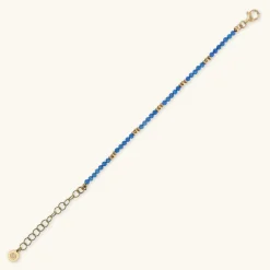 Bracciale con Sfere Golden e Pietra Naturale Quarzite