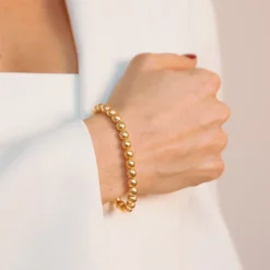 Bracciale con Sfere Satinate