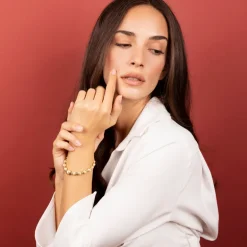 Bracciale con Sfere Satinate Graduate