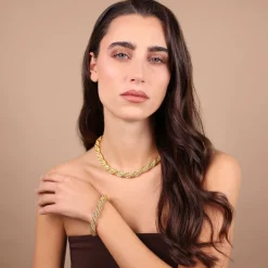Bracciale Doppia Catena Corda