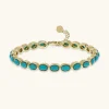 Bracciale Lavorato con Pietra Naturale Turchese