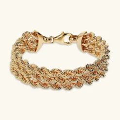Bracciale Multifilo Maxi Catena Corda