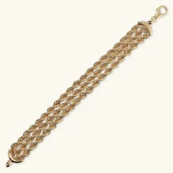 Bracciale Multifilo Maxi Catena Corda