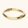 Bracciale Rigido Quadrato Martellato