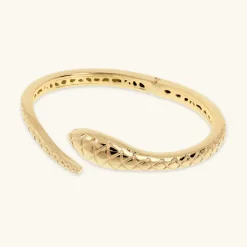 Bracciale Rigido Serpente Martellato