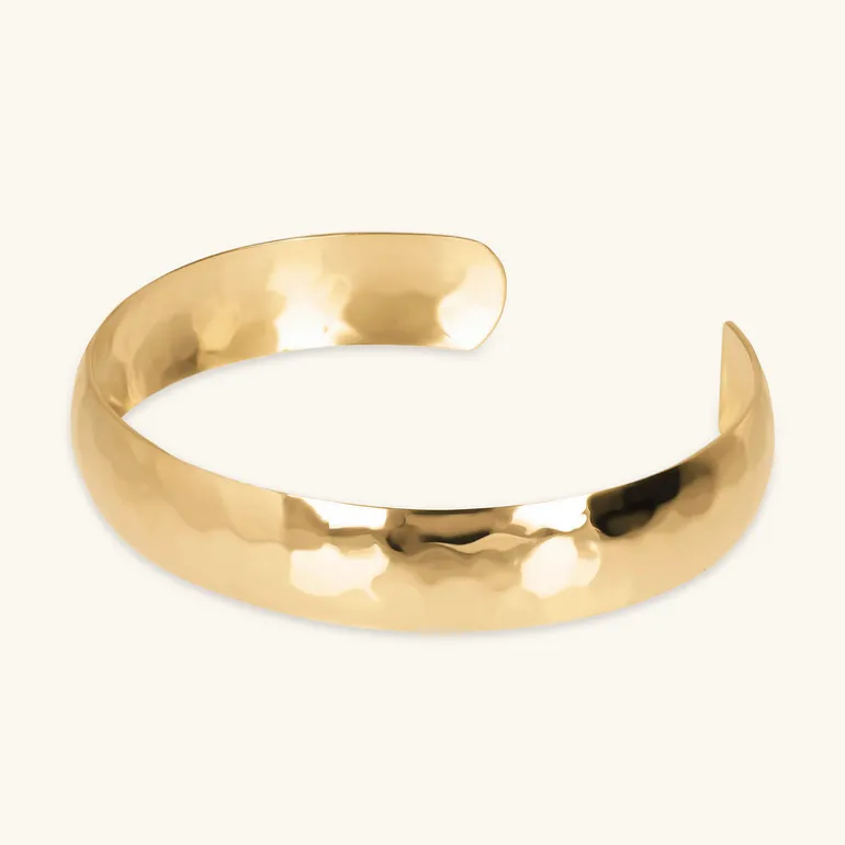 Bracciale Rigido Spesso Martellato