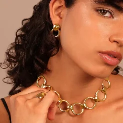 Collana ad Anelli Martellati