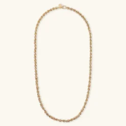 Collana Catena Corda con Rondelle