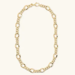 Collana Catena Figaro con Maglia Grumetta
