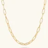 Collana Catena Paperclip Martellata