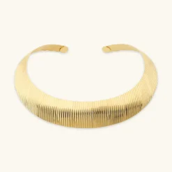 Collana Choker Graduata Texture Rigata