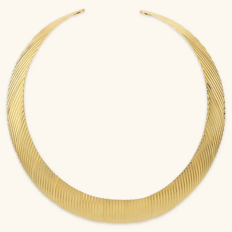 Collana Choker Graduata Texture Rigata