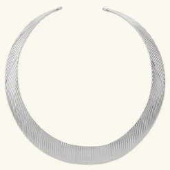 Collana Choker Graduata Texture Rigata