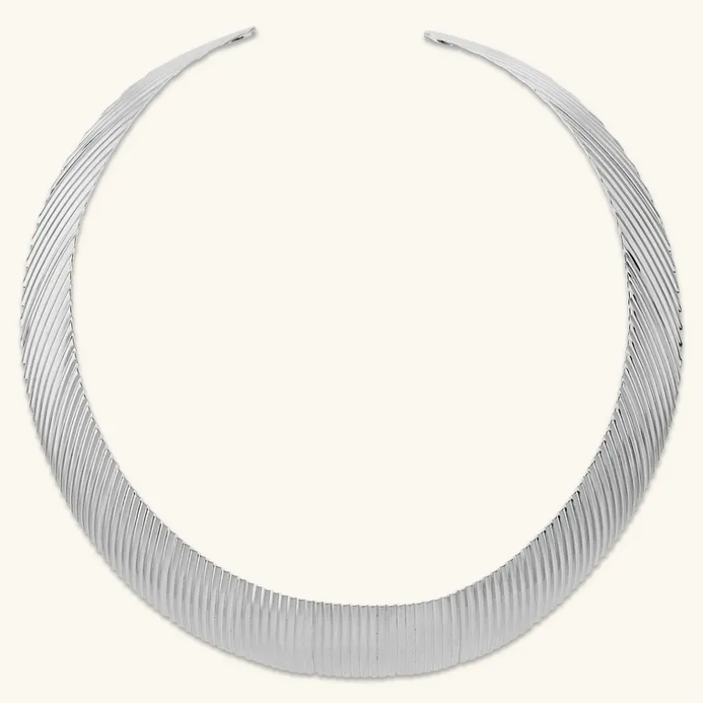 Collana Choker Graduata Texture Rigata