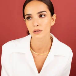 Collana Choker Sottile Martellata
