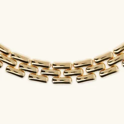 Collana Girocollo Catena Pantera Superficie Liscia