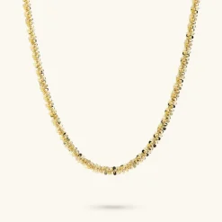 Collana Girocollo Catena Margherita Diamantata