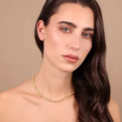Collana Girocollo Catena Margherita Diamantata
