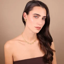 Collana Girocollo Catena Forzatina con Stelle di Mare Martellate