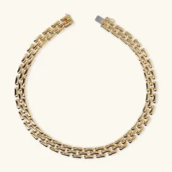 Collana Girocollo Catena Pantera Superficie Liscia