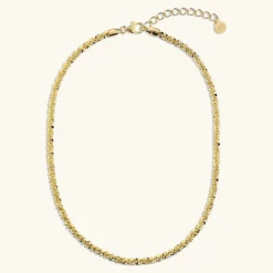 Collana Girocollo Catena Margherita Diamantata