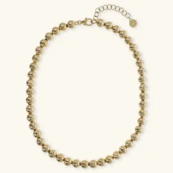 Collana Girocollo con Sfere Martellate