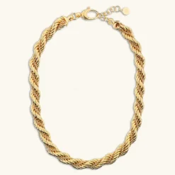 Collana Girocollo Doppia Catena Corda