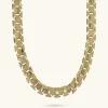 Collana Girocollo Maglia Geometrica Piatta