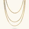 Collana Multifilo con Catena a Piccoli Dischi