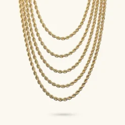 Collana Multifilo Graduata Maxi Catena Corda