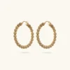 Orecchini a Cerchio con Bead Satinate
